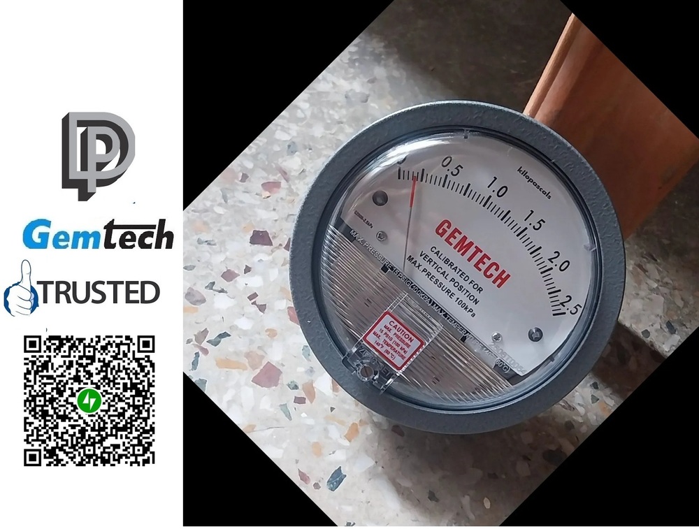 The Engineers Choice Gemtech Differential Pressure Gauge - Accuracy: A 2% %