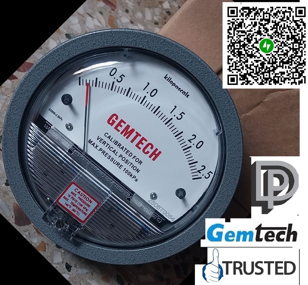 Series G2000 Gemtech Diff Pressure Gauges - Accuracy: A 2%  %
