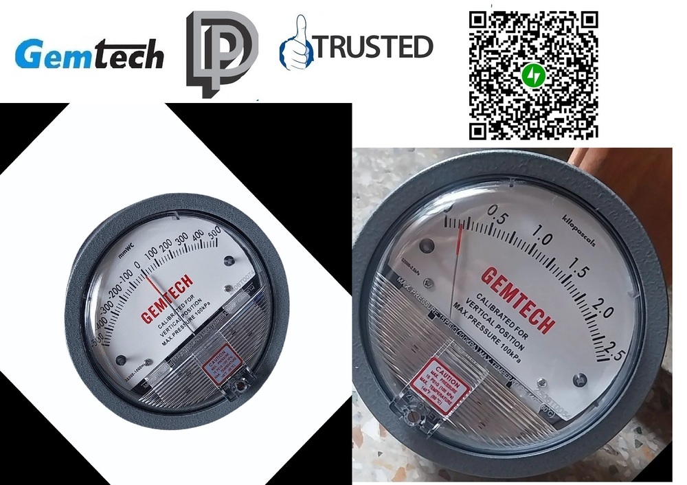 Series G2000 Gemtech Diff Pressure Gauges - Accuracy: A 2%  %