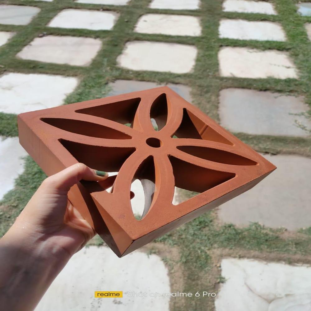 terracotta petal jali