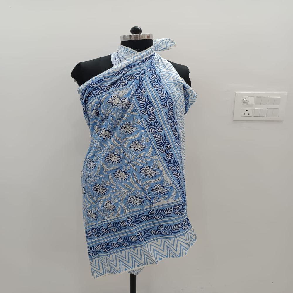 Beautiful Hand Block Printed Cotton Sarong