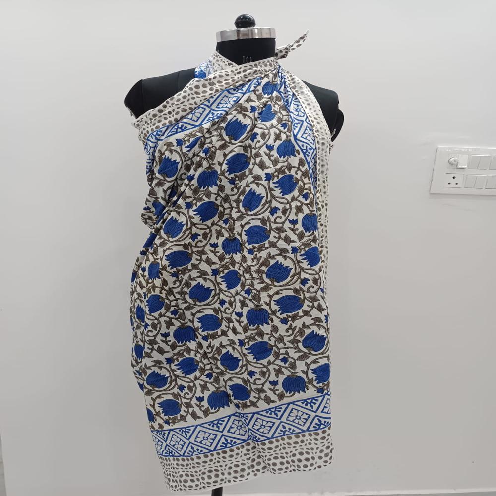 Floral Printed Cotton Sarong