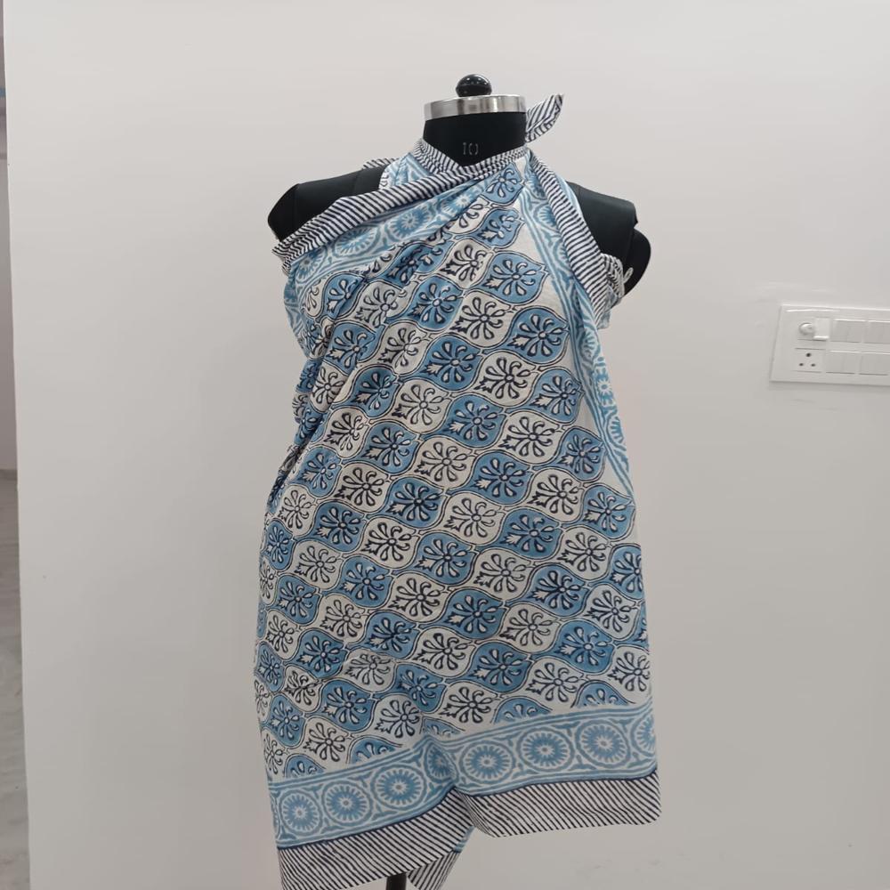 Floral Printed Cotton Sarong
