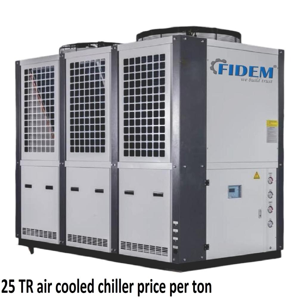 25 TR air cooled chiller price per ton