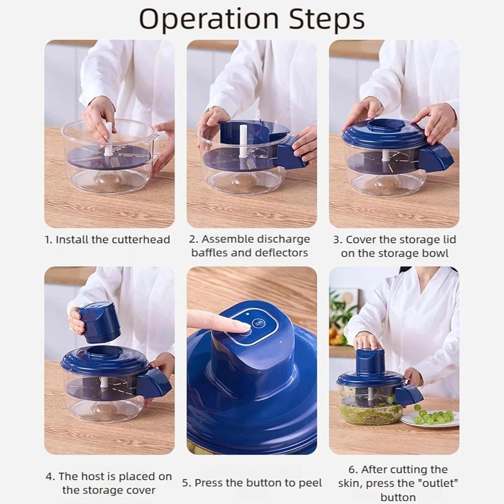 Multipurpose Automatic Fruit -Vegetable Peeler - Color: Random