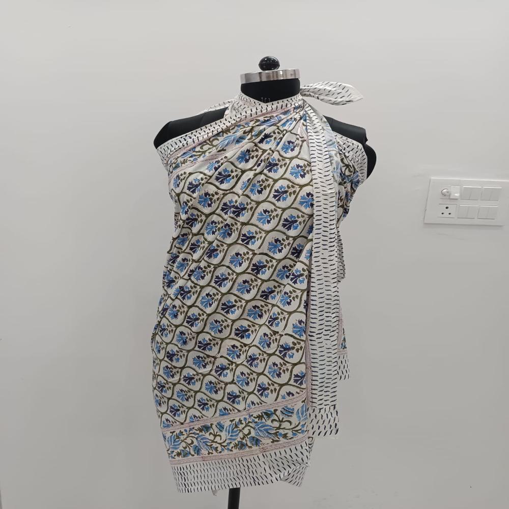 Beautiful Buta Printed cotton Sarong