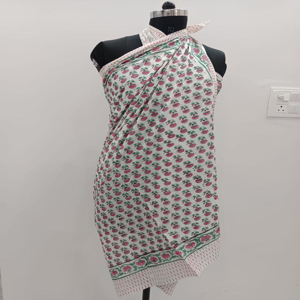 Beautiful Buta Printed cotton Sarong