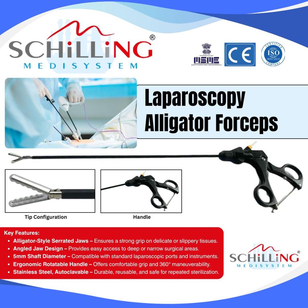 Schilling Laparoscopy Alligator Forceps
