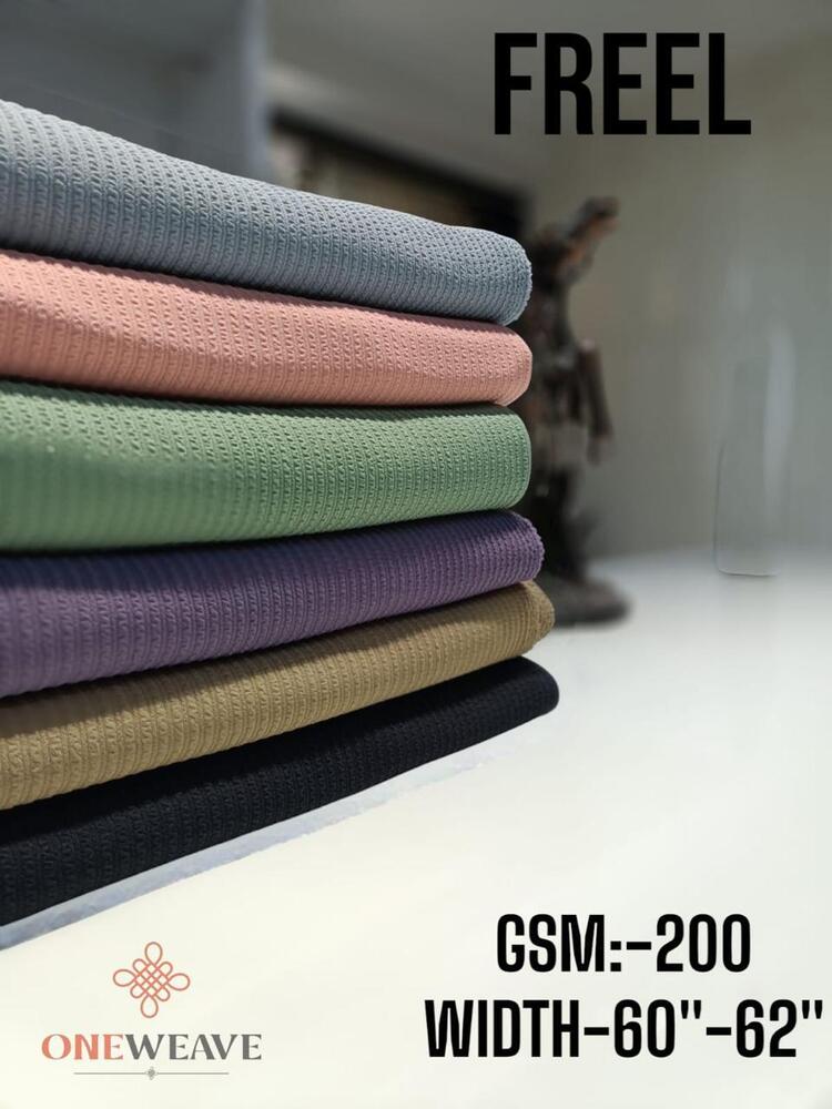 60X62 Inch 200 GSM Freel Knitted Fabric