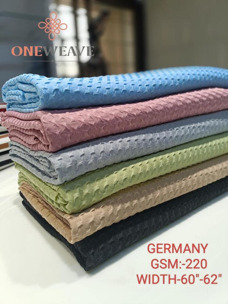 60X62 Inch 220 GSM Germany Knitted Fabric