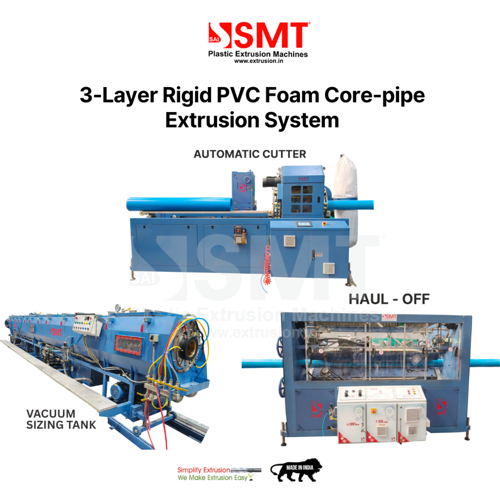 3-Layer Rigid PVC Foam Core Pipe Extrusion System