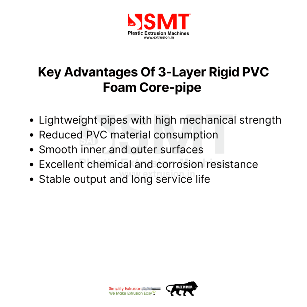 3-Layer Rigid PVC Foam Core Pipe Extrusion System