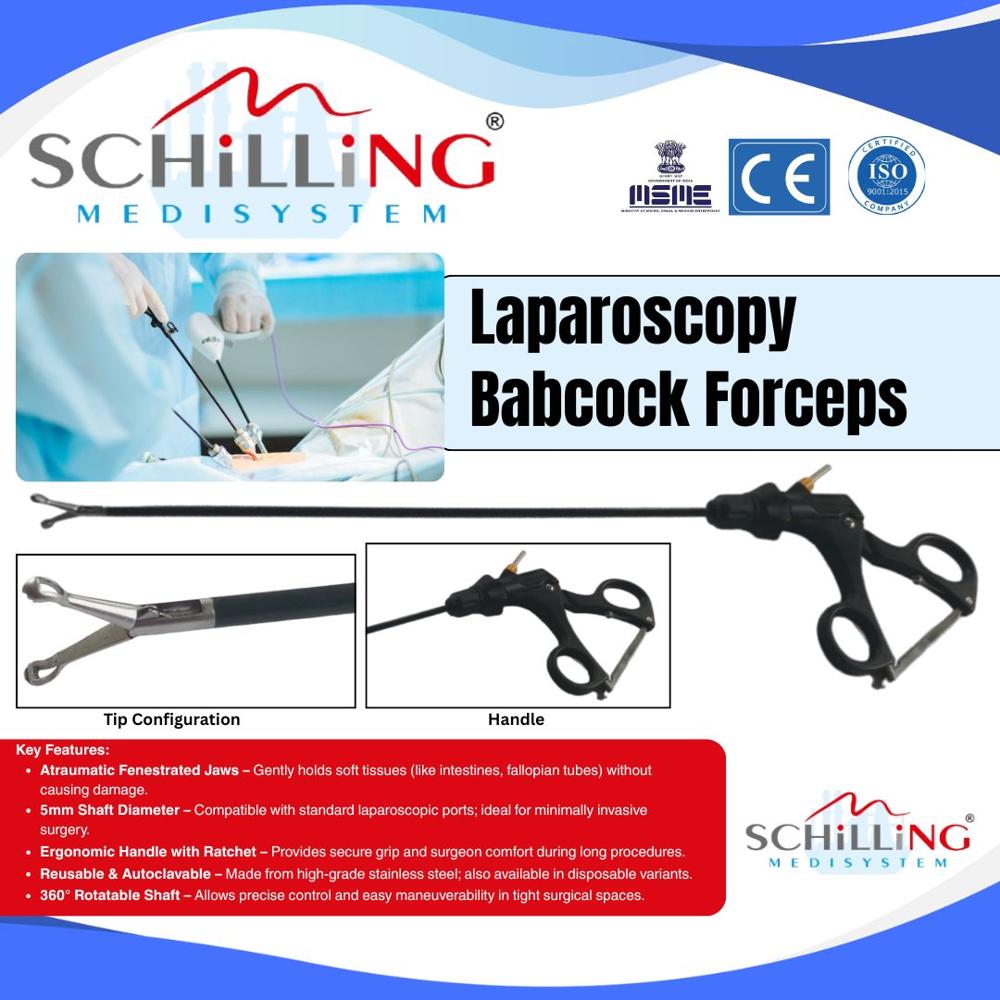 Schilling Laparoscopy Babcock Forceps - Application: Hospital