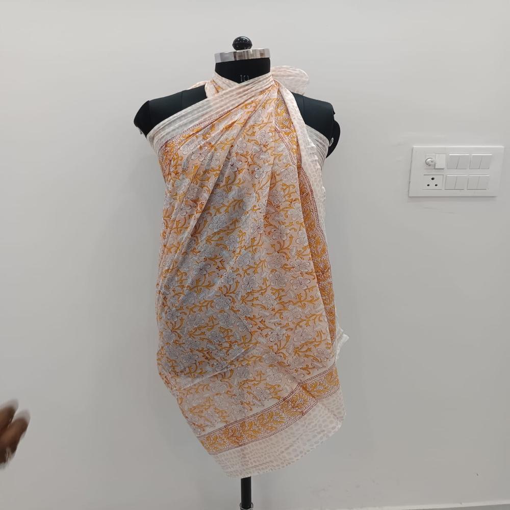 Hand Block Printed Cotton Sarong