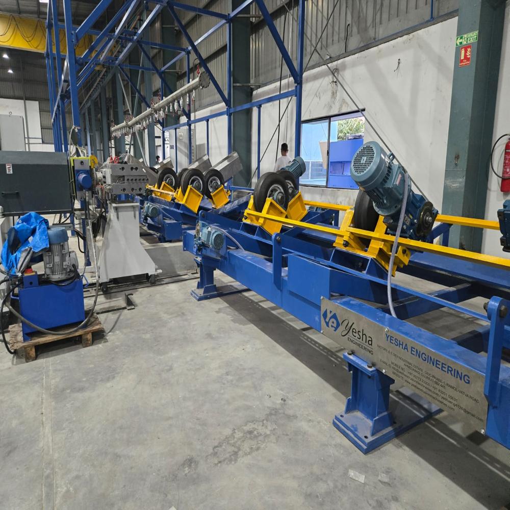 Pipe coating conveyor 