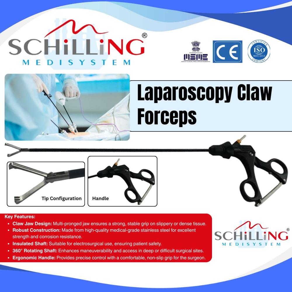 Schilling Laparoscopy claw Forceps