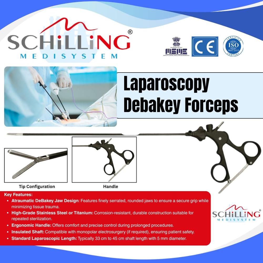 Schilling Laparoscopy Debakey Forceps - Application: Hospital