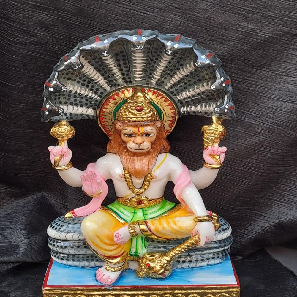 Marble Narsingh ji moorti