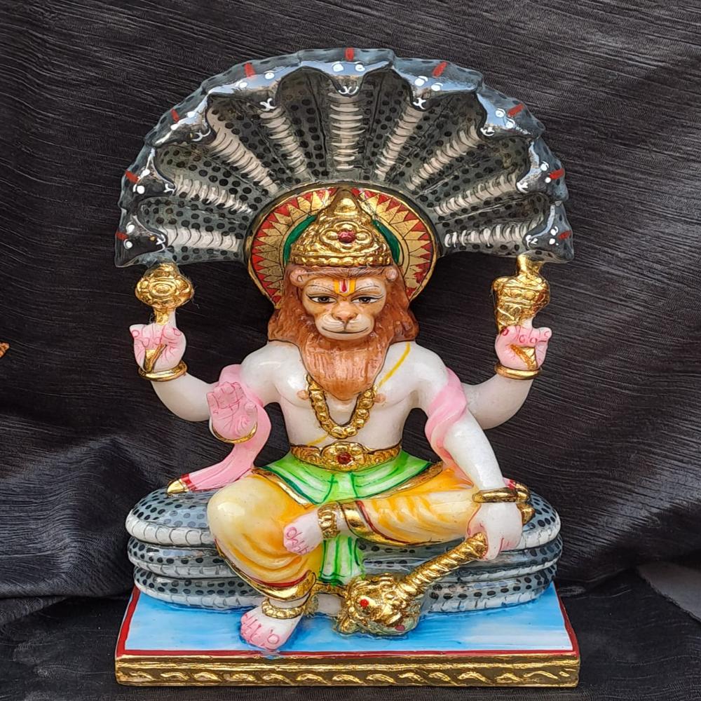 Marble Narsingh ji moorti