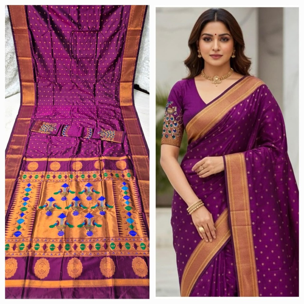 Pure Silk kalanjali Paithani Saree