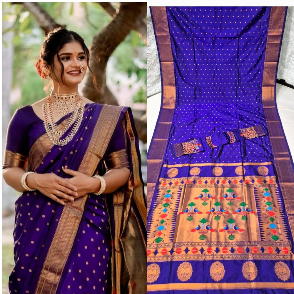 Pure Silk kalanjali Paithani Saree