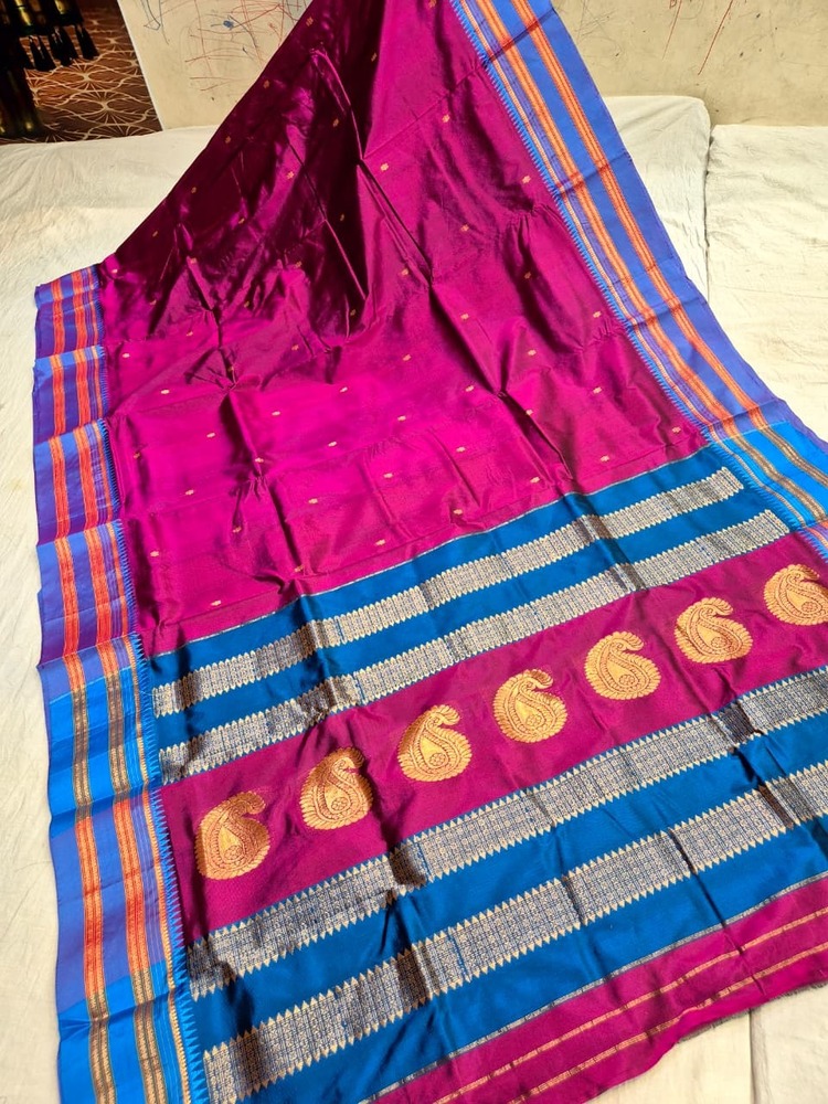 Pure Narayanpeth paithani silk sarees