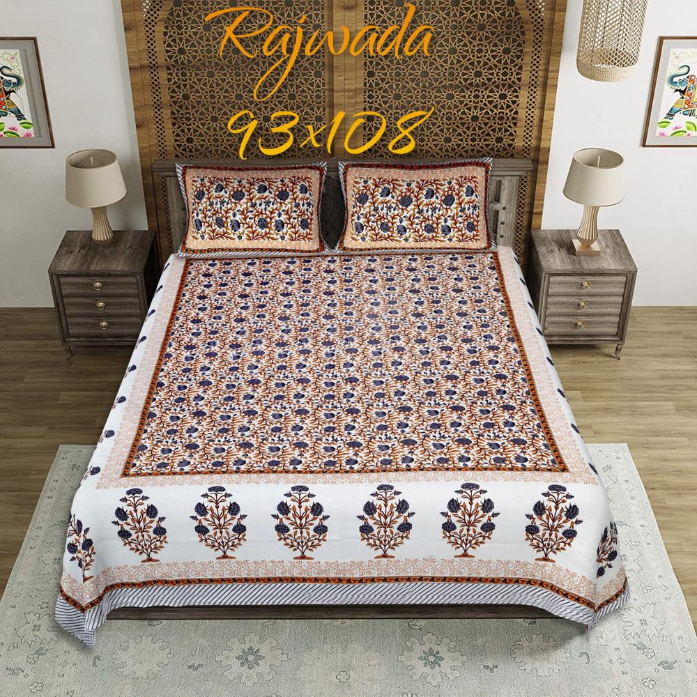Beautiful Hand Block Printed Cotton Bedsheets