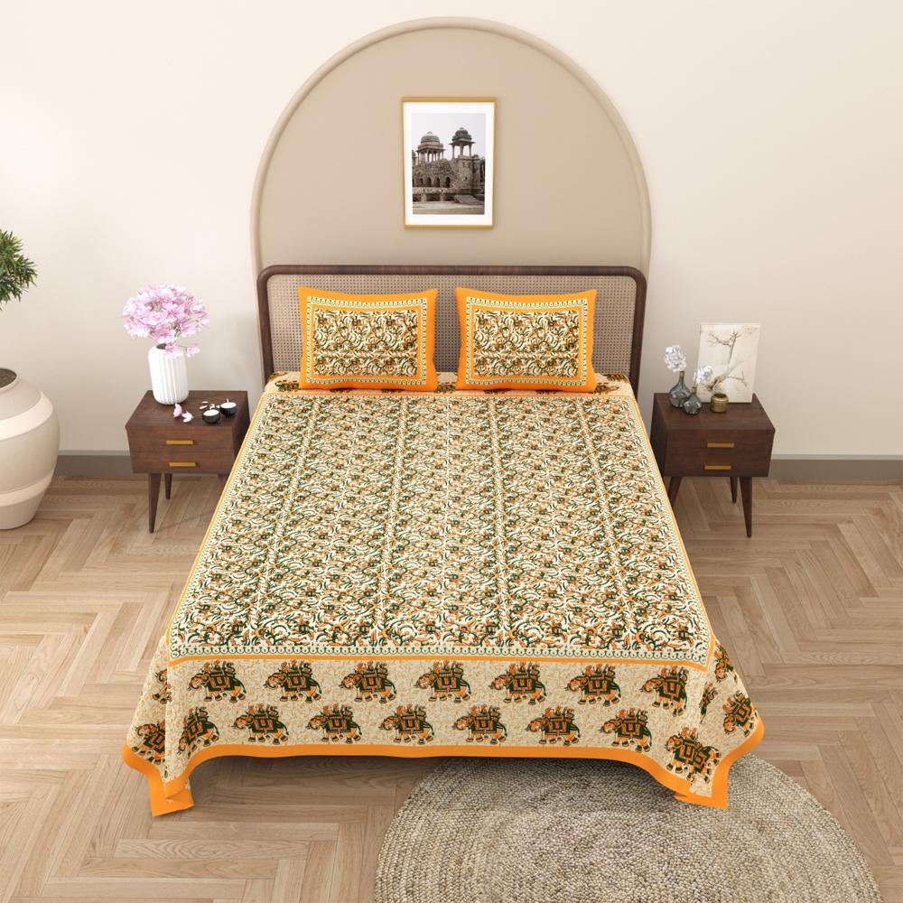 Beautiful Hand Block Printed Cotton Bedsheets
