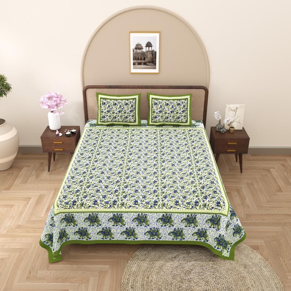 Beautiful Hand Block Printed Cotton Bedsheets