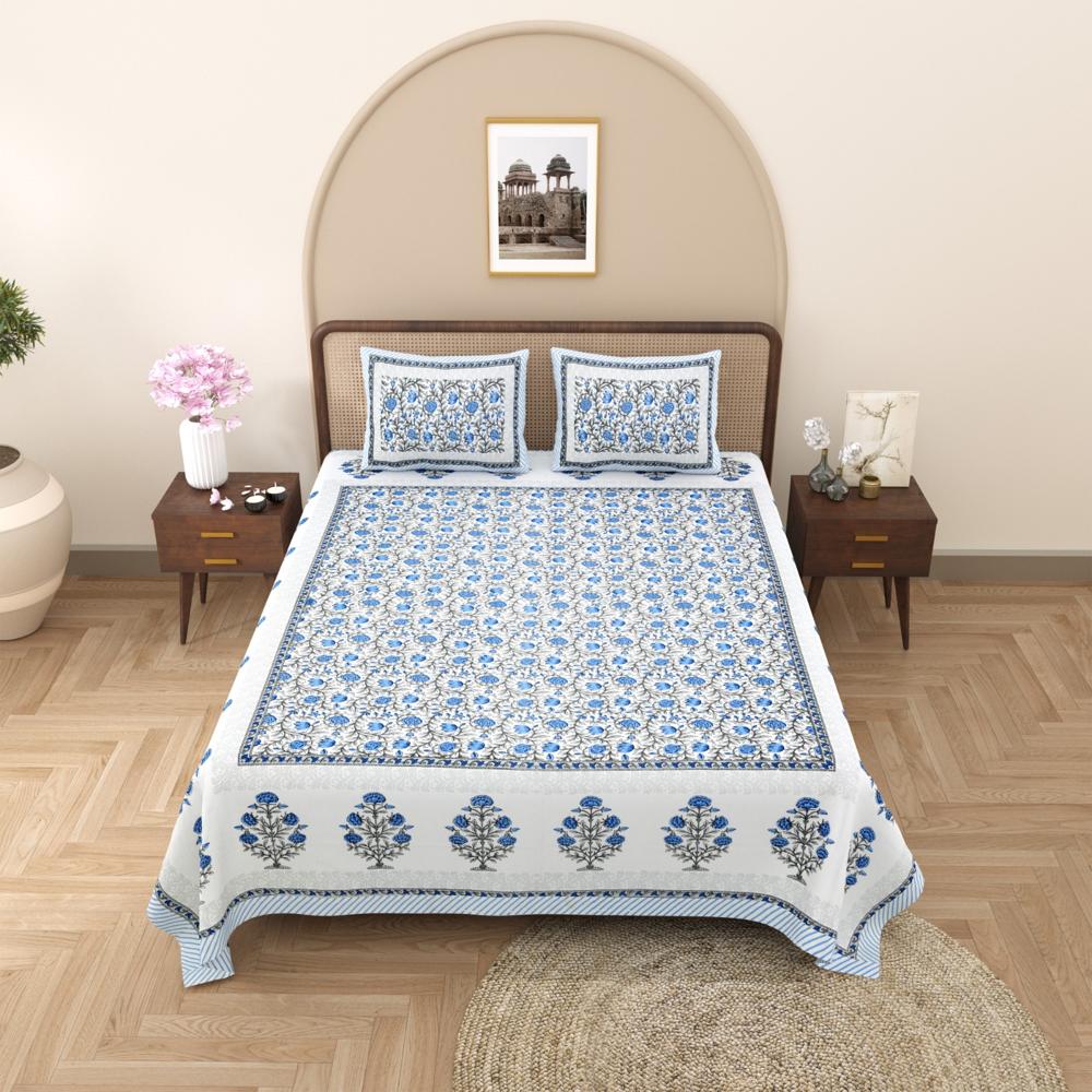 Beautiful Hand Block Printed Cotton Bedsheets