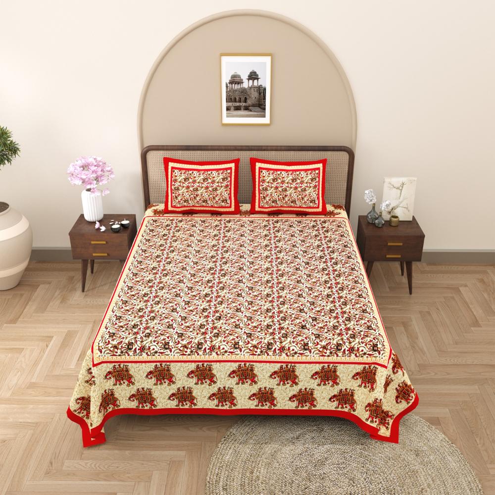 Beautiful Hand Block Printed Cotton Bedsheets