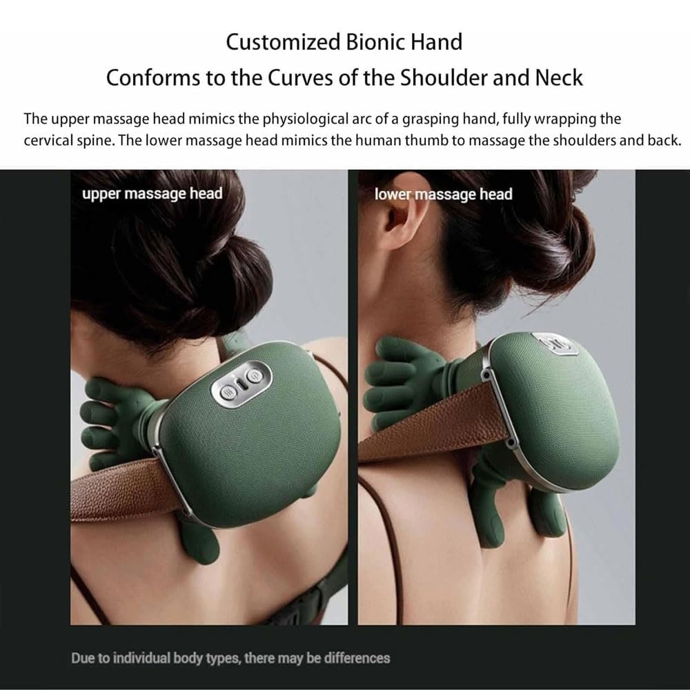 WIRELESS PORTABLE SHIATSU NECK & BACK MASSAGER 