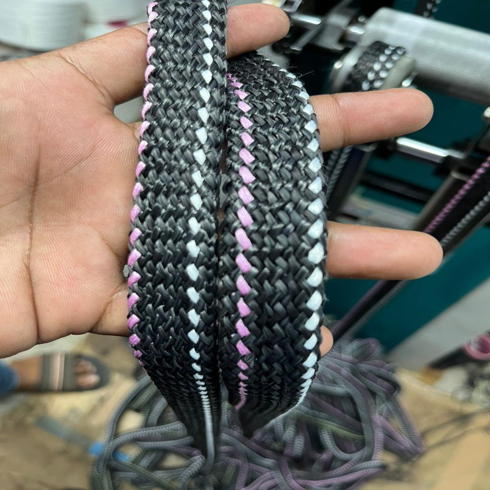 Braided Rope - Color: Black And White