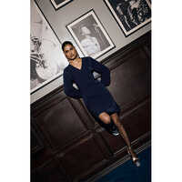 Short Dresses - Color: Navy Blue