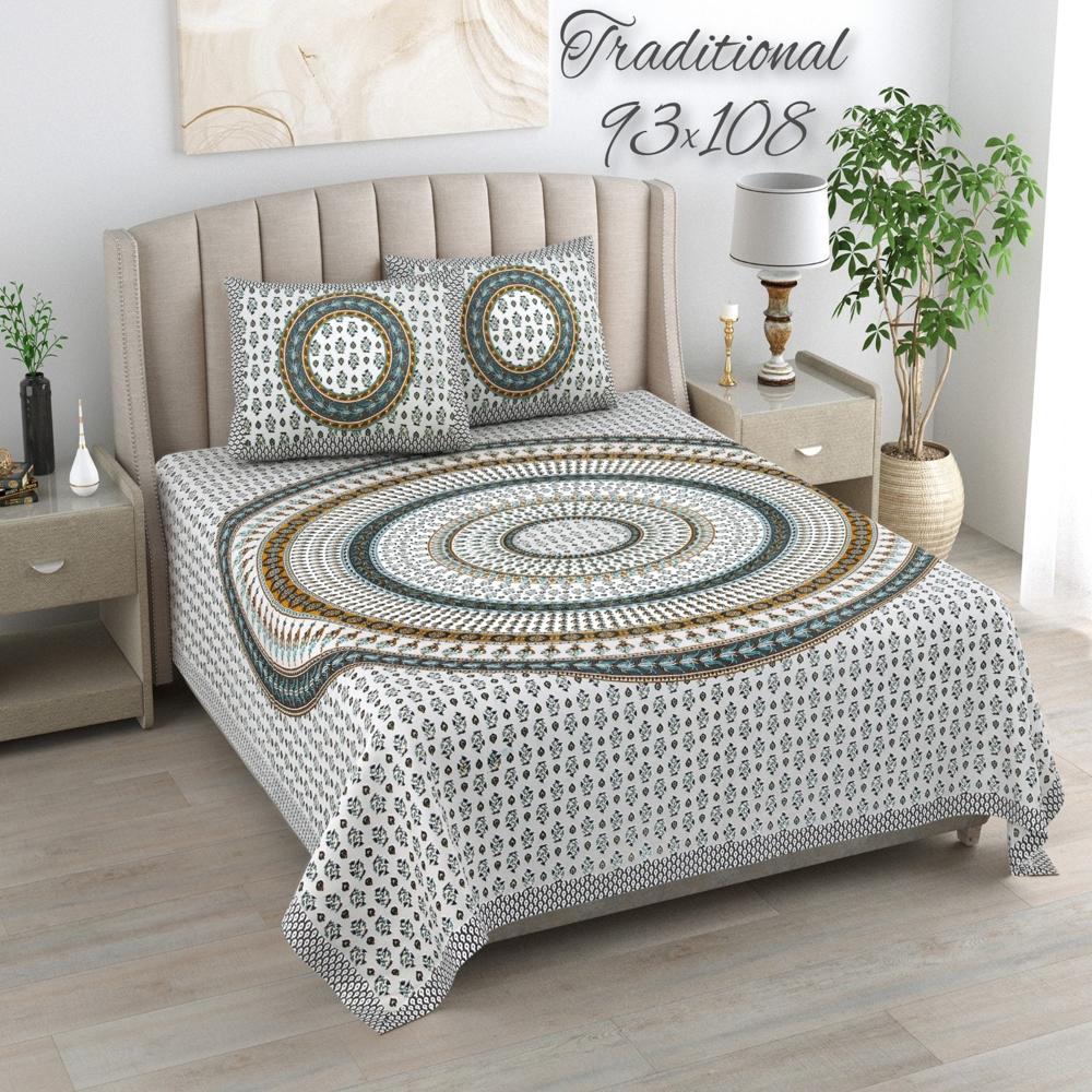 Beautiful Block Printed Bedsheet