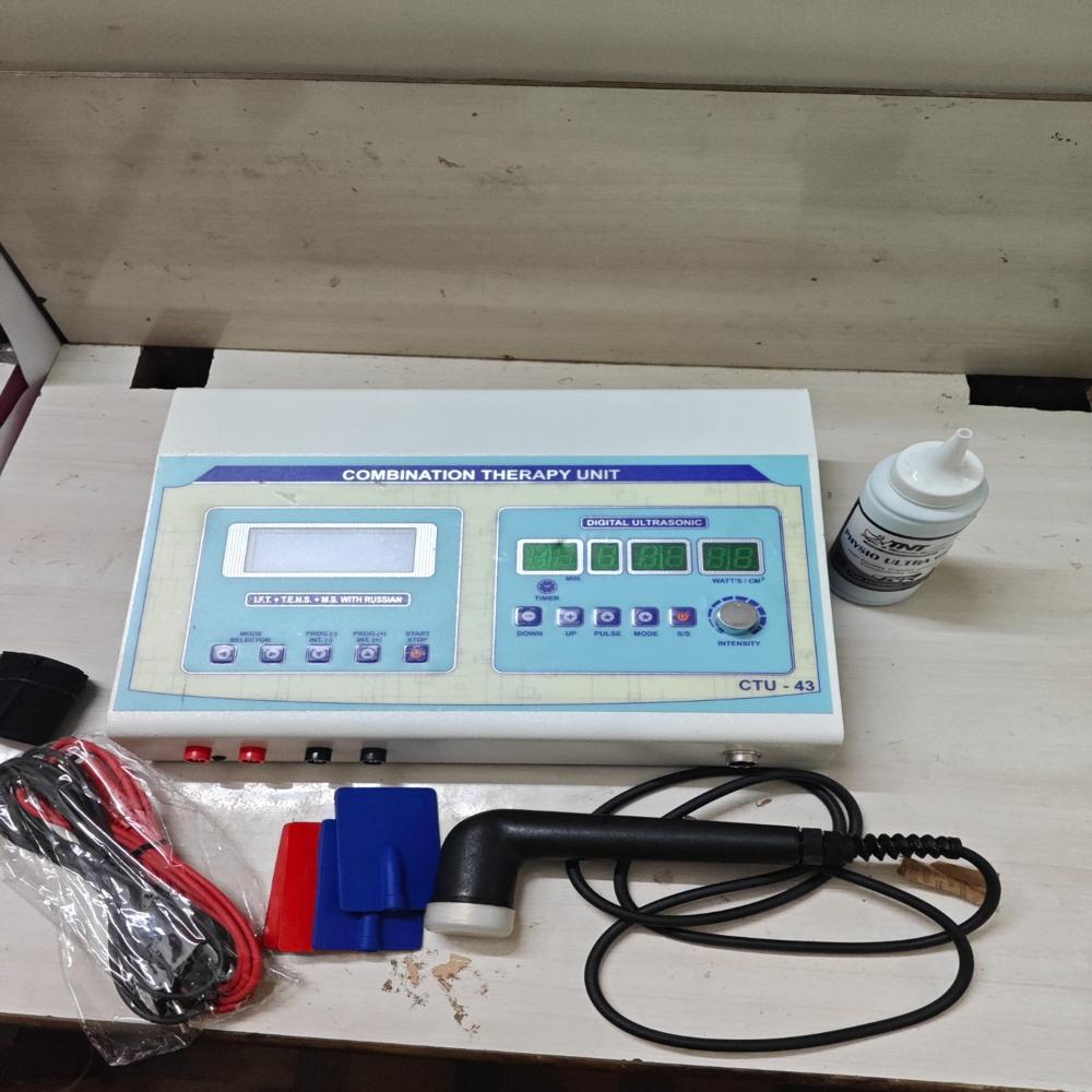 TNT 4 in 1 IFT MS Tens Ultrasonic Physiotherapy Machine Equipment Electrotherapy Combo For All Pain Relief Device Physiotherapy