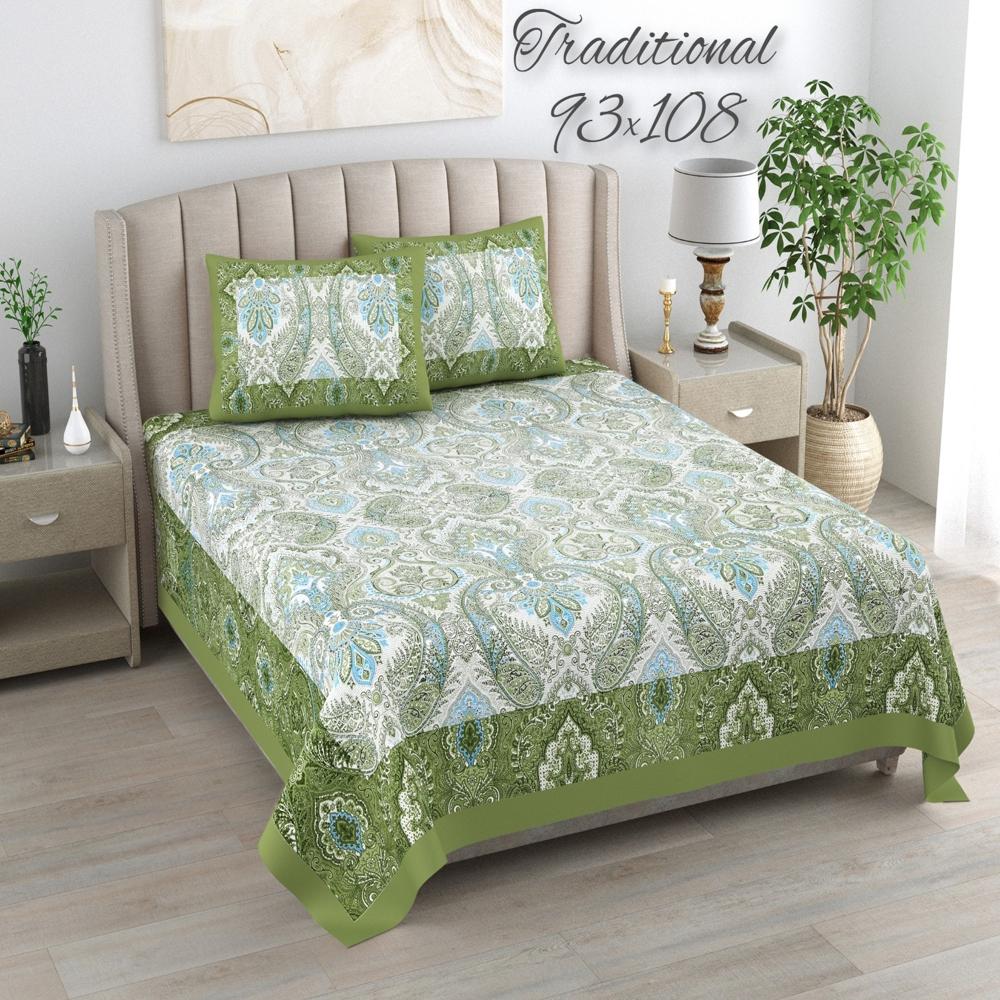 Block Printed Cotton Bedsheet