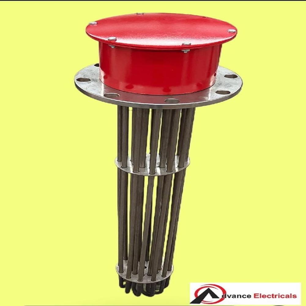Flanged Immersion Heaters - Color: Silver