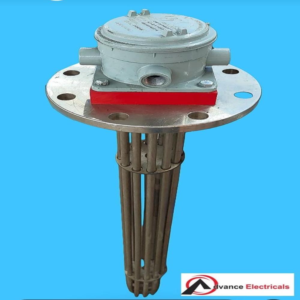 Flanged Immersion Heaters - Color: Silver