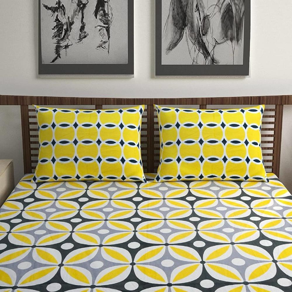 Hand Block Printed Cotton Bedsheet - Color: Multi