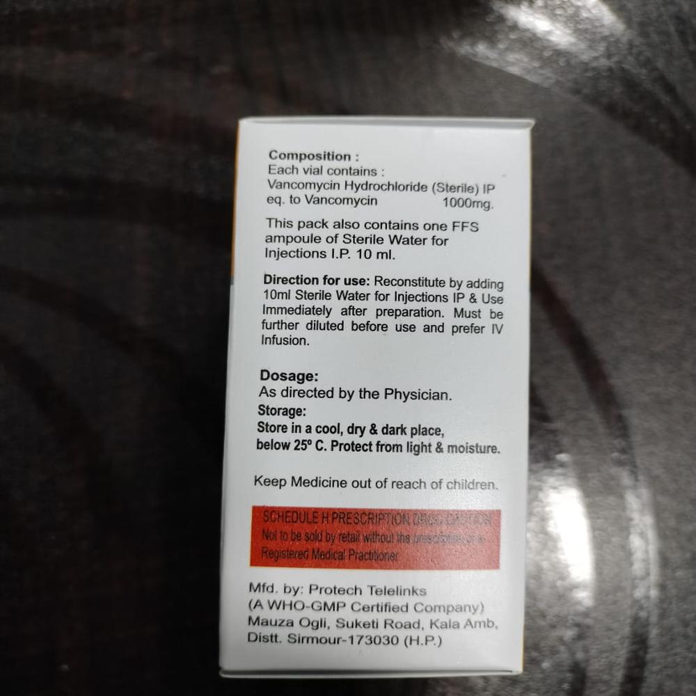 वैंकॉमाइसिन इंजेक्शन 1000mg - ा.बी फार्मा