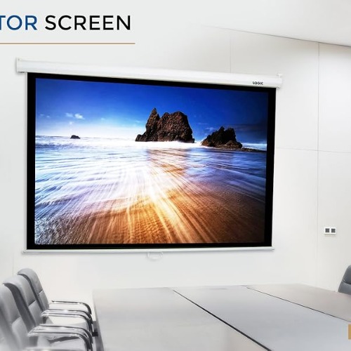 LOGIC 150 inch MW (10x8) Sync Motor screen with RF remote LGS-150M