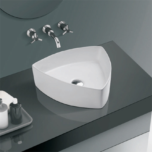 01_Triangular Ceramic Wash Basin