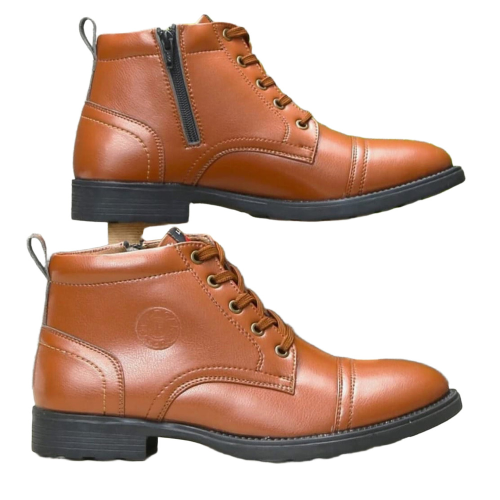 Side Zip Police Shoes