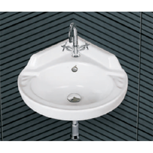 14X14 Corner Ceramic Wash Basin