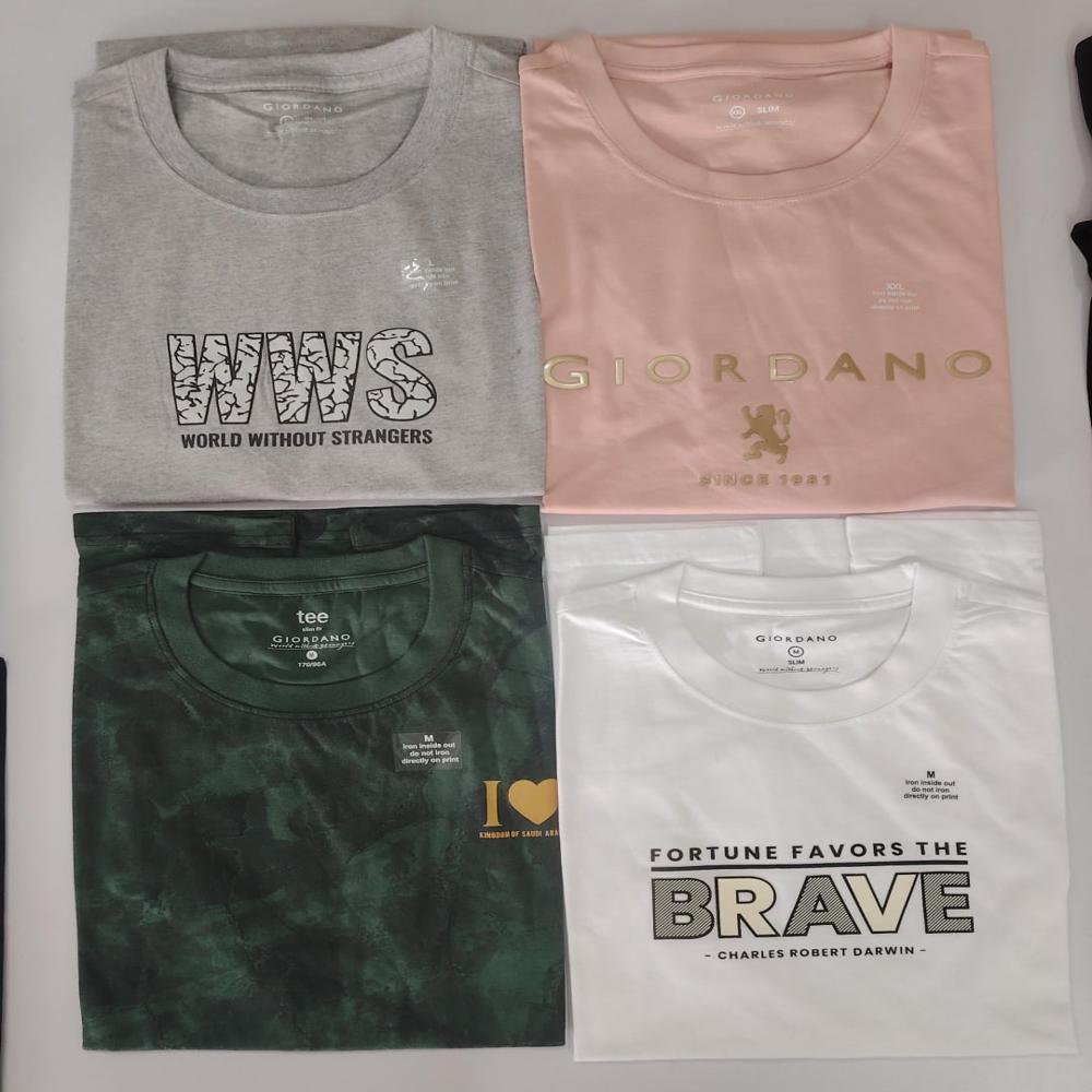 M11442 Men's Crew Neck Printed T-Shirts