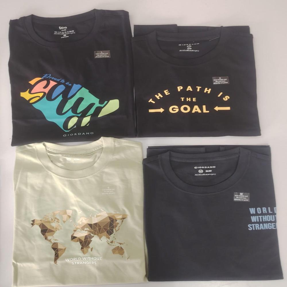 M11442 Men's Crew Neck Printed T-Shirts