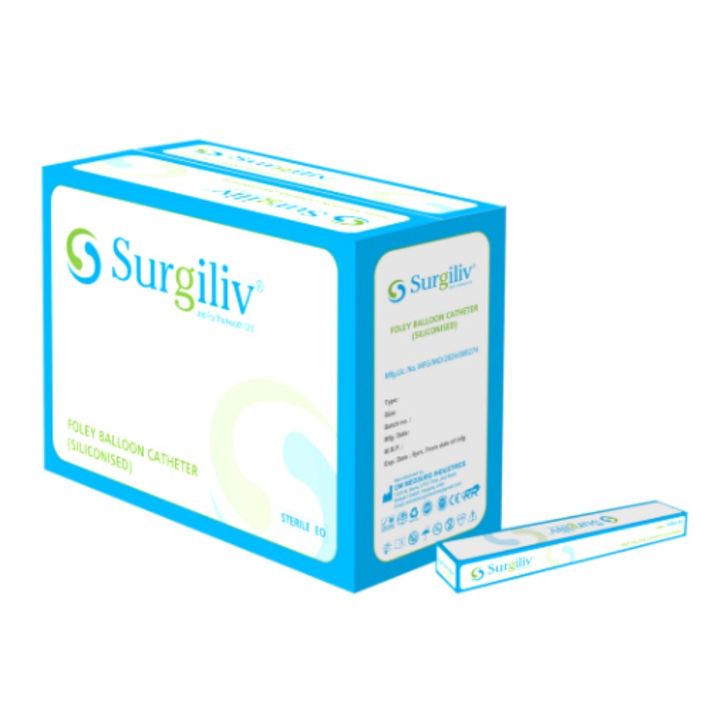 Siliconised Foley Balloon Catheter