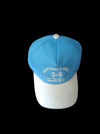 Printed Cotton Cap Manufacchar - Color: Blue & White