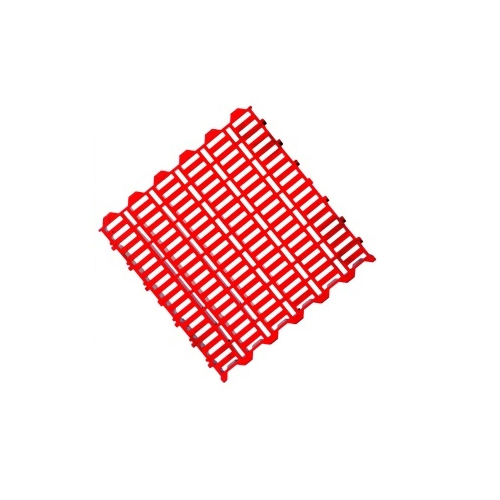 Goat Farm Plastic Slatted Floor Supplier | 2x2 Flooring | Maharashtra & India (Red, 70mm)